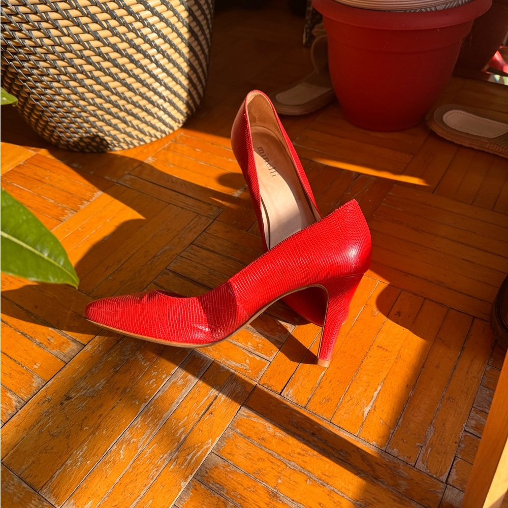 Chaussures Minelli en cuire façon croco